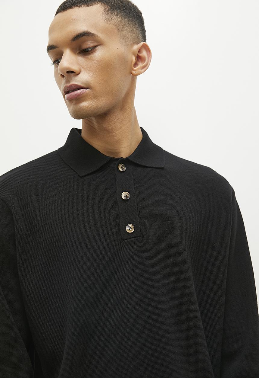 Superbalist - Knit golfer - Black