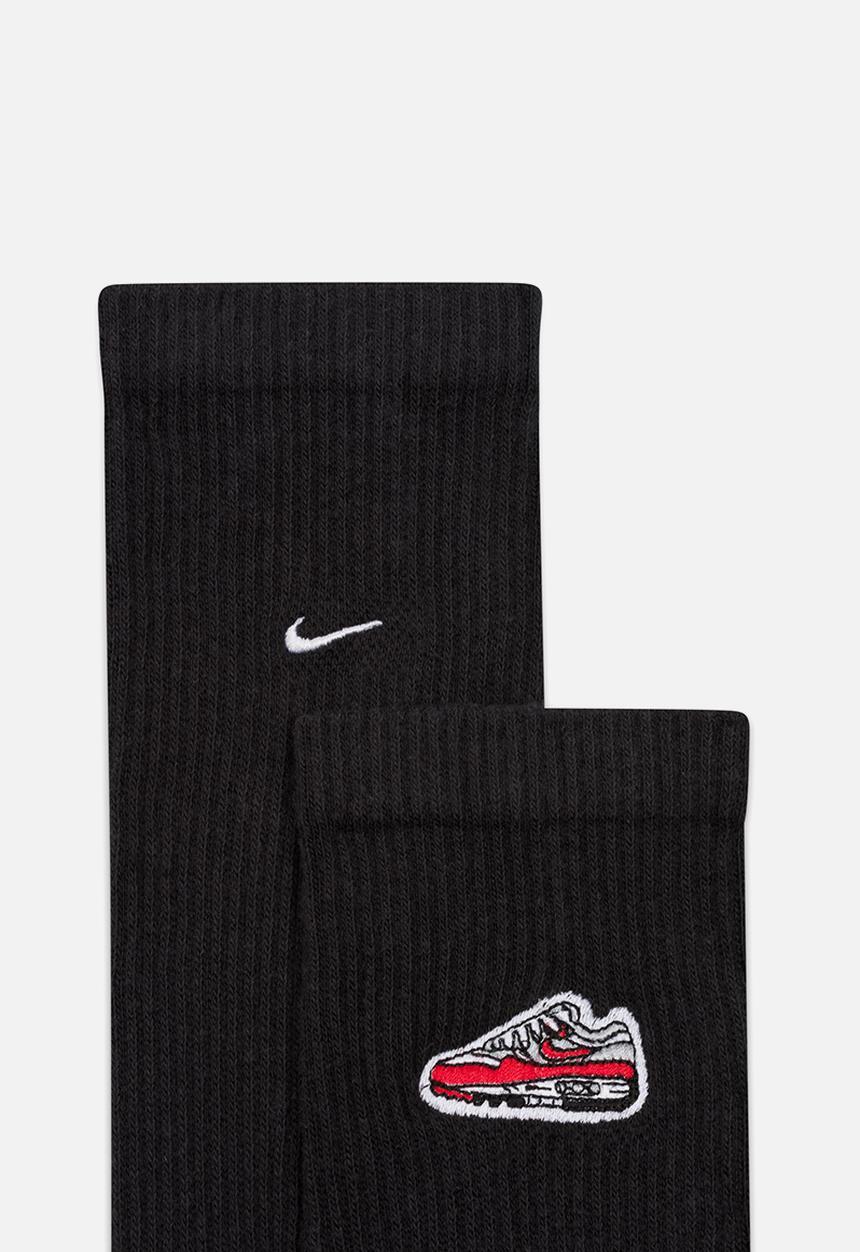 Nike - Everyday Plus Cushioned Crew Socks (1 Pair) - black/white