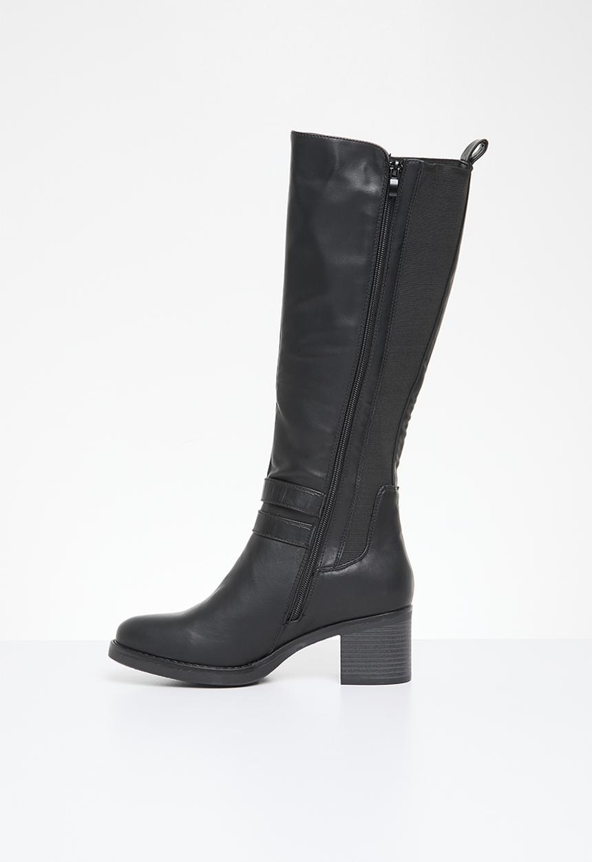 Madison® - Gabriella block heel boot - black