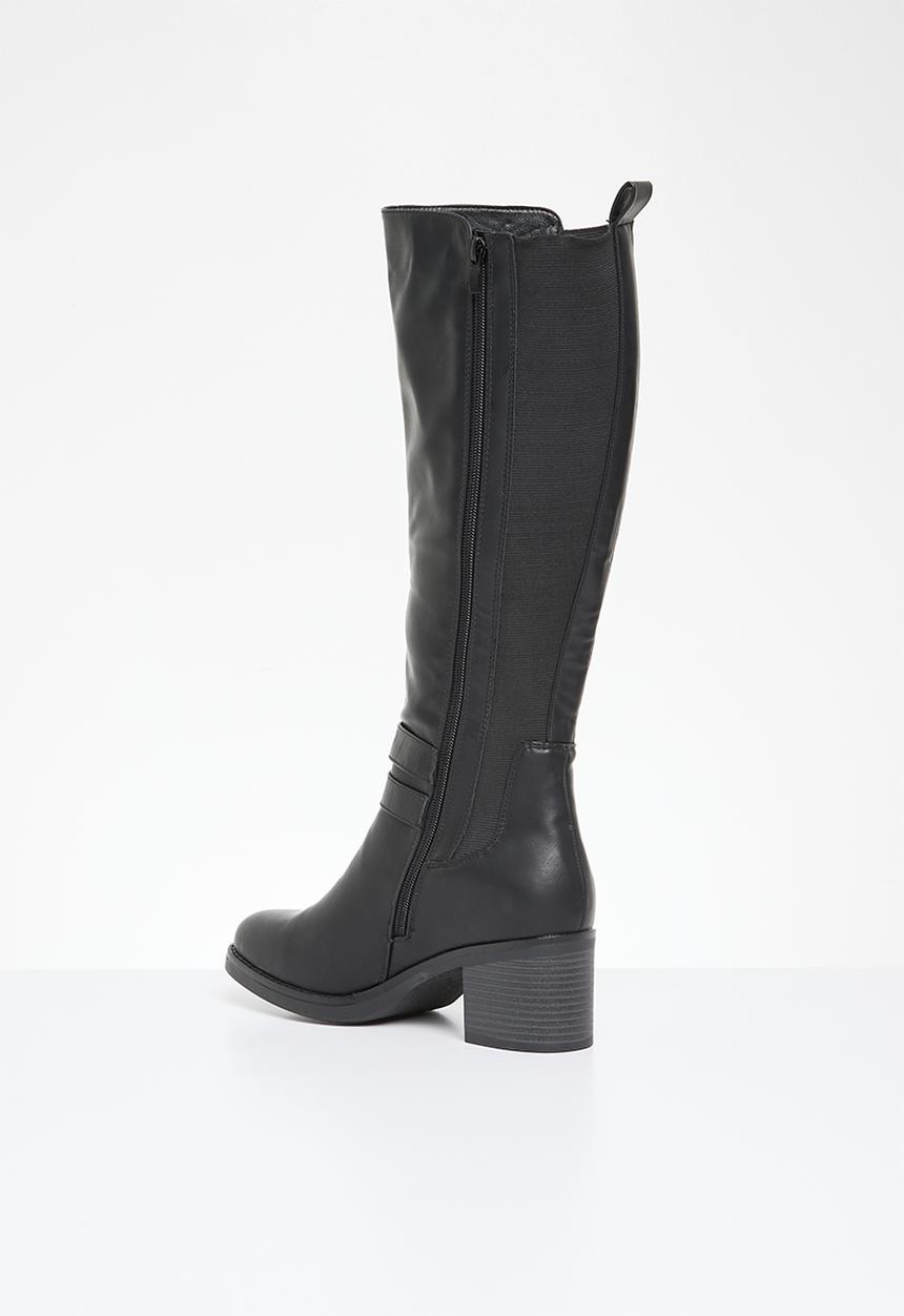 Madison® - Gabriella block heel boot - black