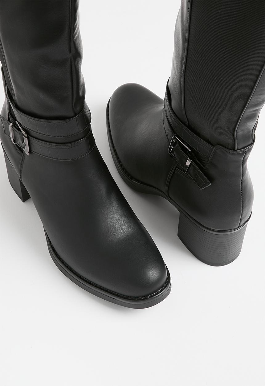Madison® - Gabriella block heel boot - black