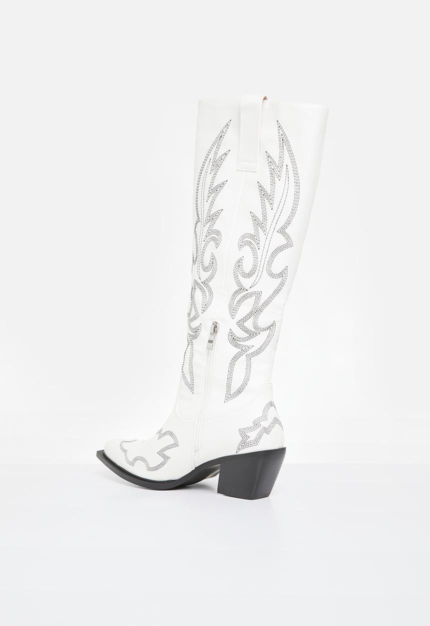 SISSY BOY - Iris western boot - white