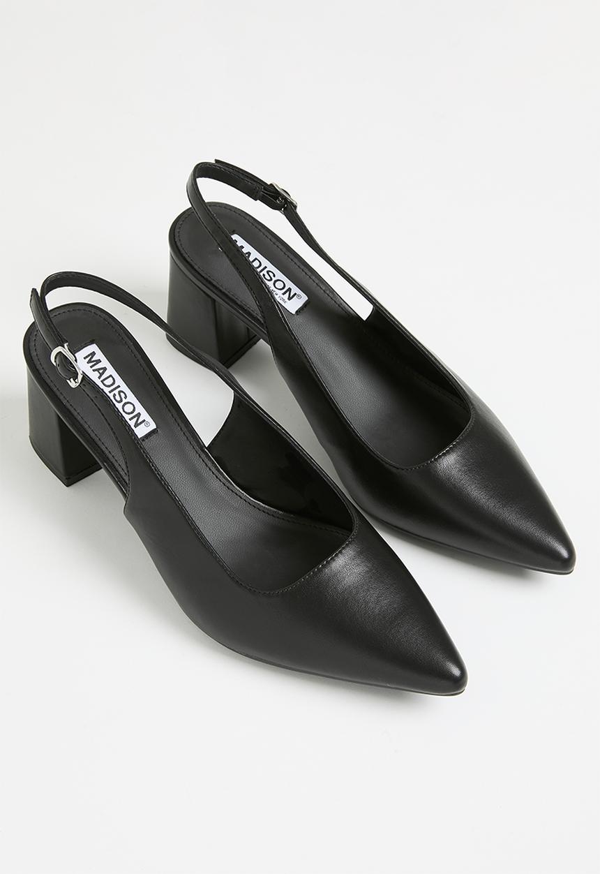 Madison® - Palmer slingback block heel - black