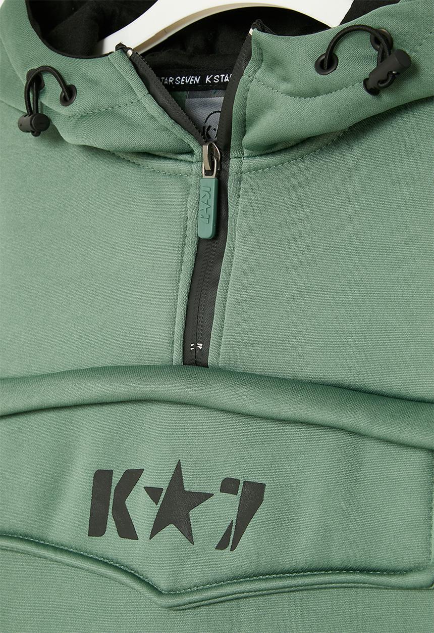 K-STAR 7 - Moe boys top - dark sage