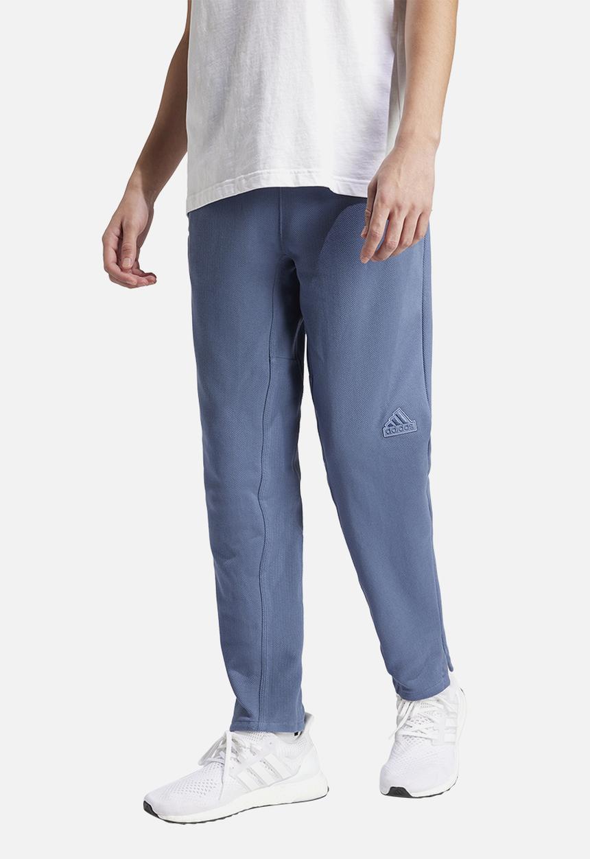 adidas Performance - Lounge Piqué Terry Pants - mid-blue
