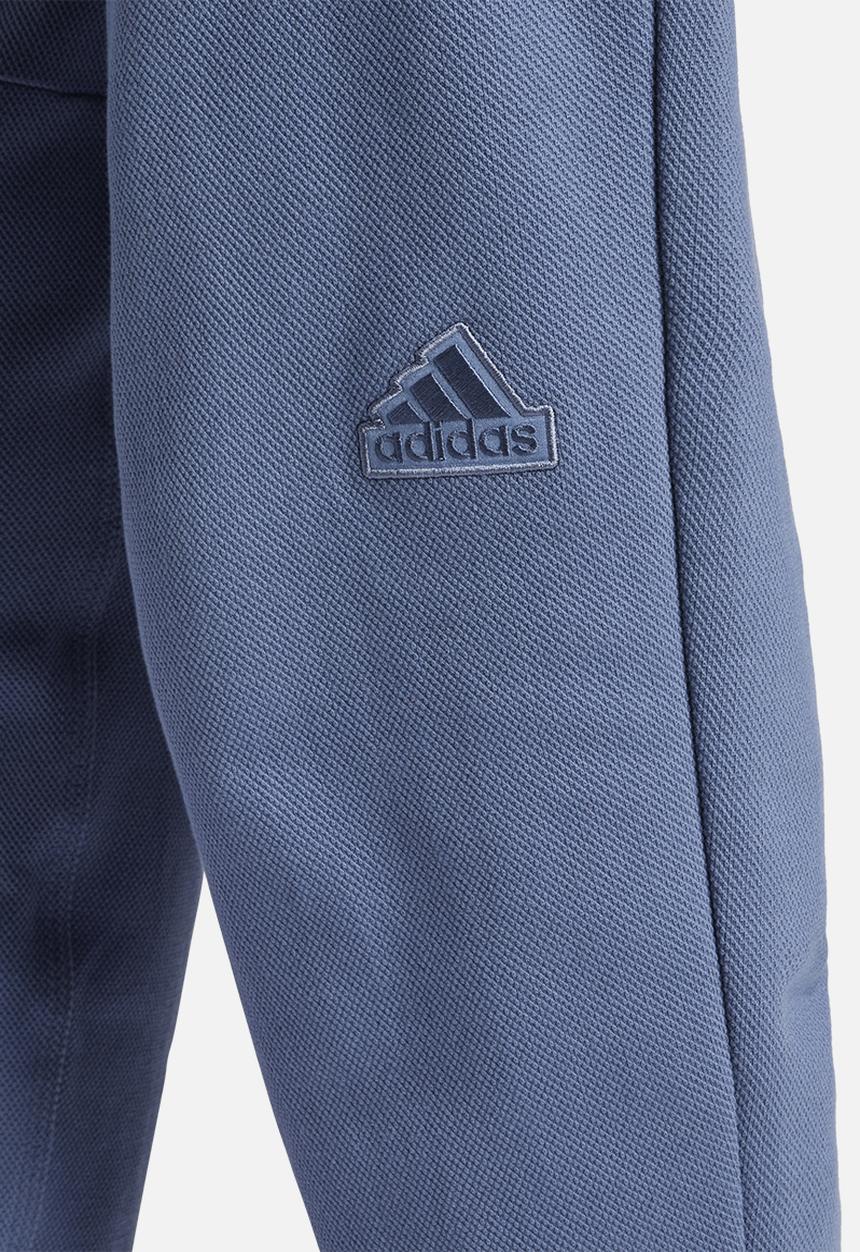 adidas Performance - Lounge Piqué Terry Pants - mid-blue