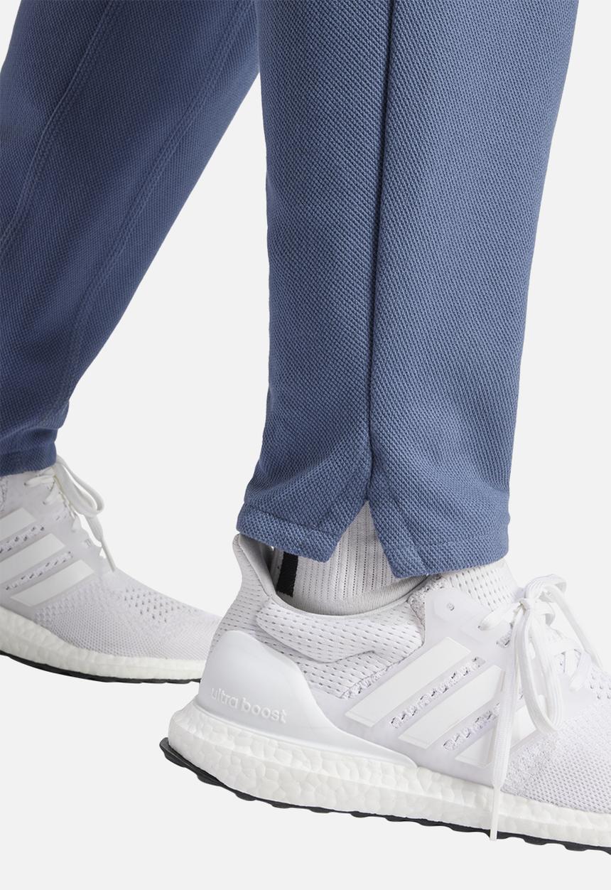adidas Performance - Lounge Piqué Terry Pants - mid-blue