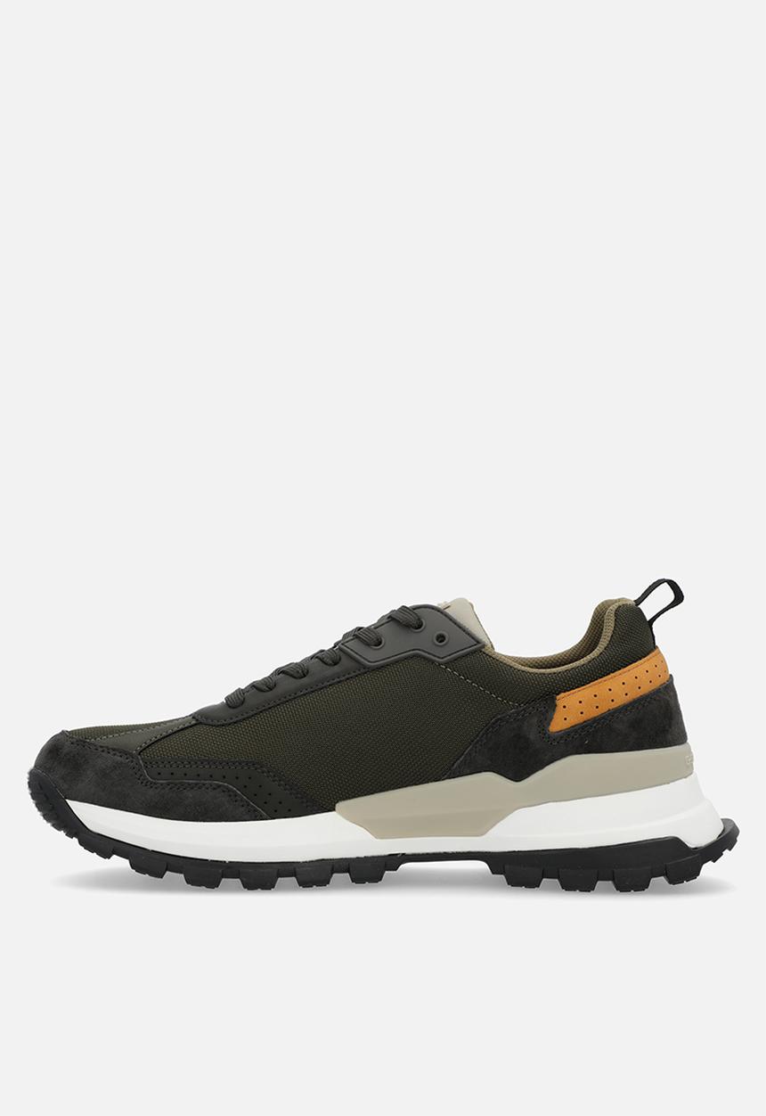 G-STAR - Rackam Blocked Layer Sneaker - Olive & Dk Grey 