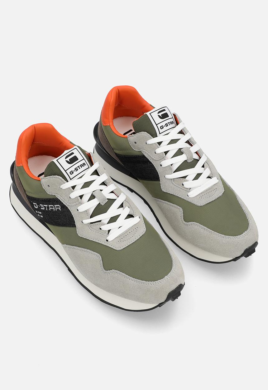 G-STAR - Abner Blocked Sneakers - Olive & Grey 