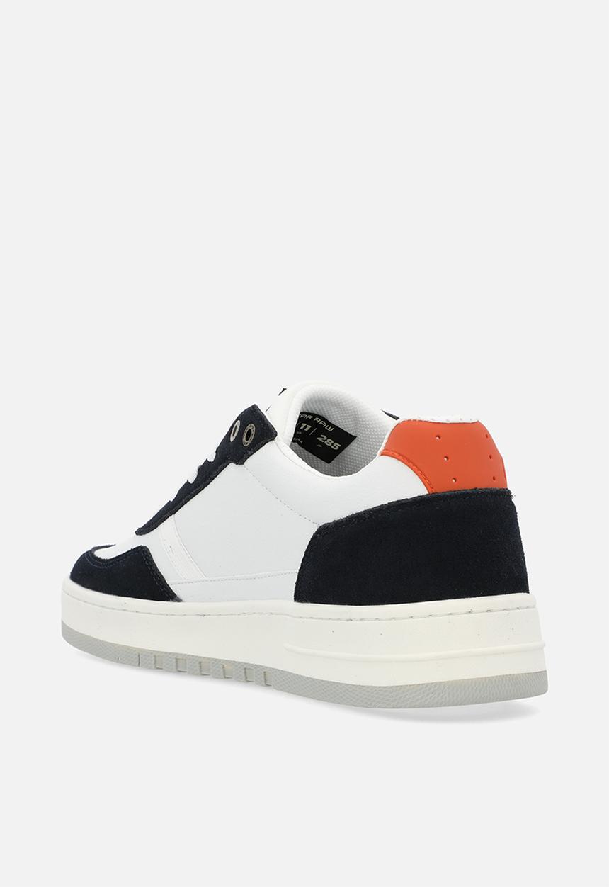 G-STAR - Arc Leather Blocked Sneakers - White & Navy 