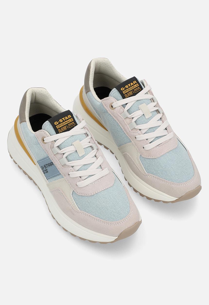 G-STAR - Lyn Denim Sneakers - Light Blue & Off White 