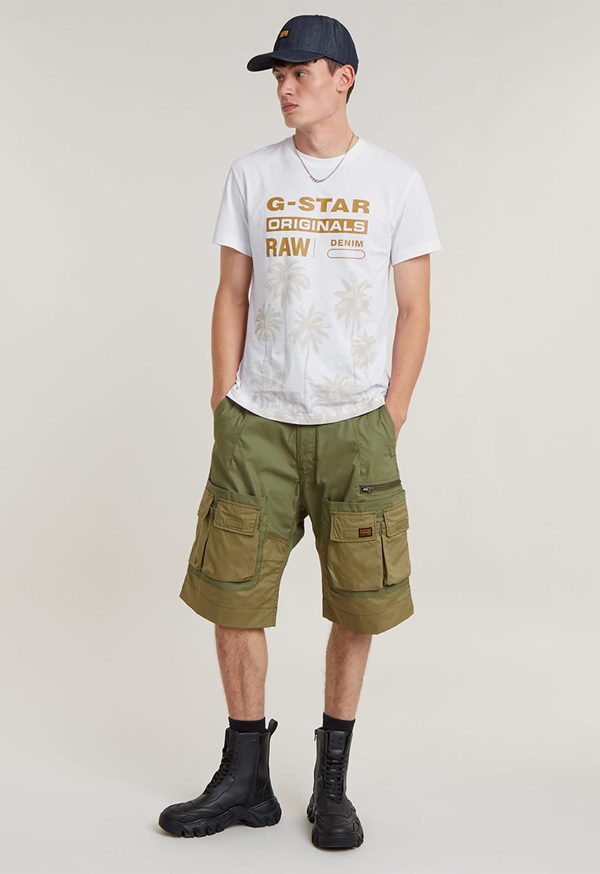 G-STAR - Palm originals r tCompact jersey o - white
