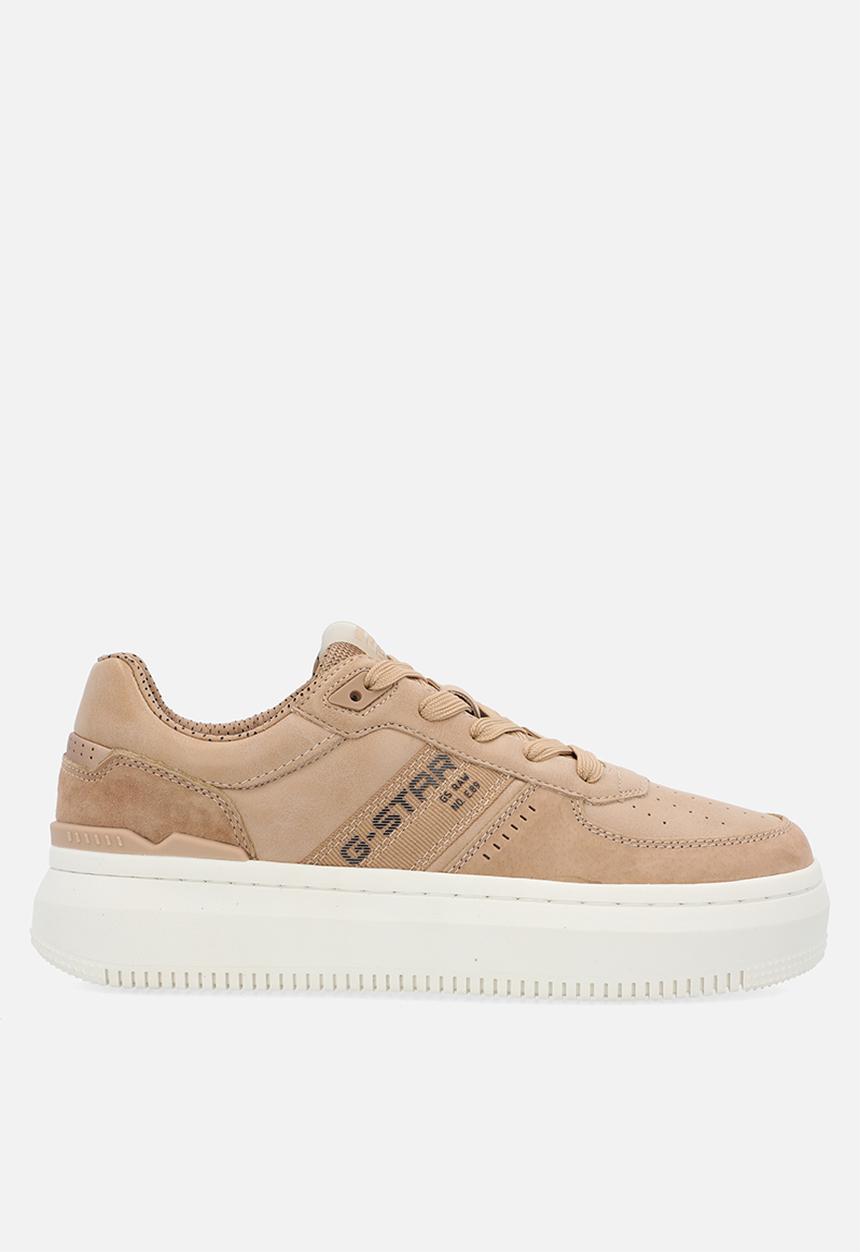 G-STAR - Eve Basic Leather Sneakers - Camel & Rose Gold 