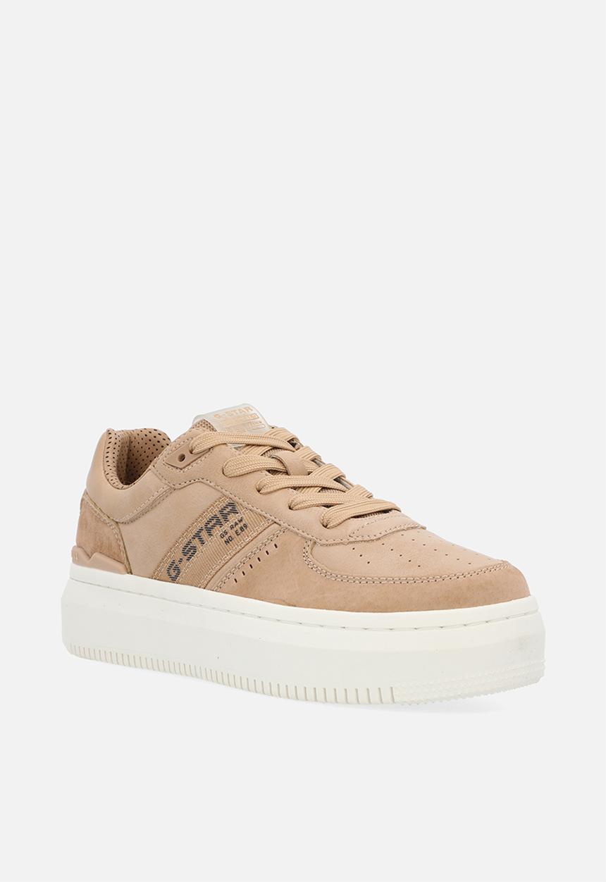G-STAR - Eve Basic Leather Sneakers - Camel & Rose Gold 