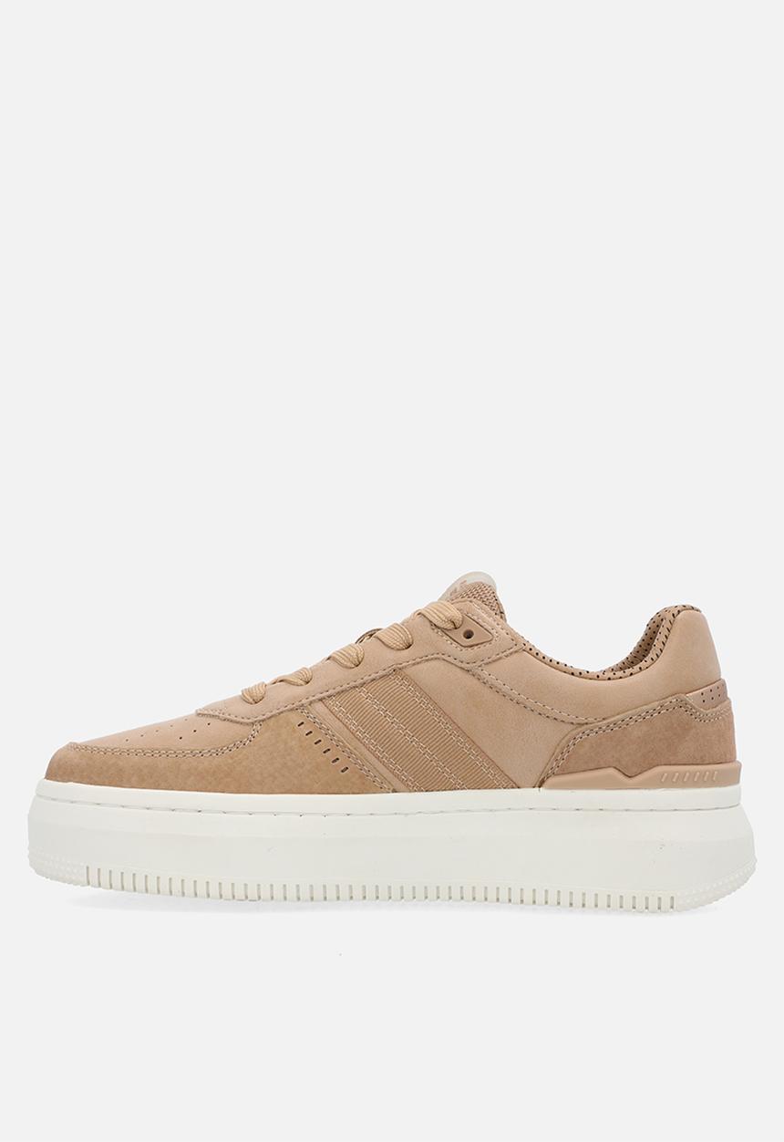 G-STAR - Eve Basic Leather Sneakers - Camel & Rose Gold 