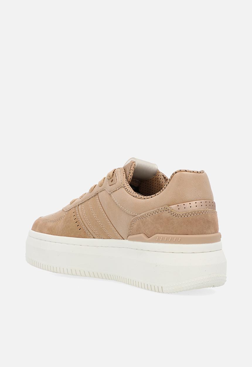 G-STAR - Eve Basic Leather Sneakers - Camel & Rose Gold 