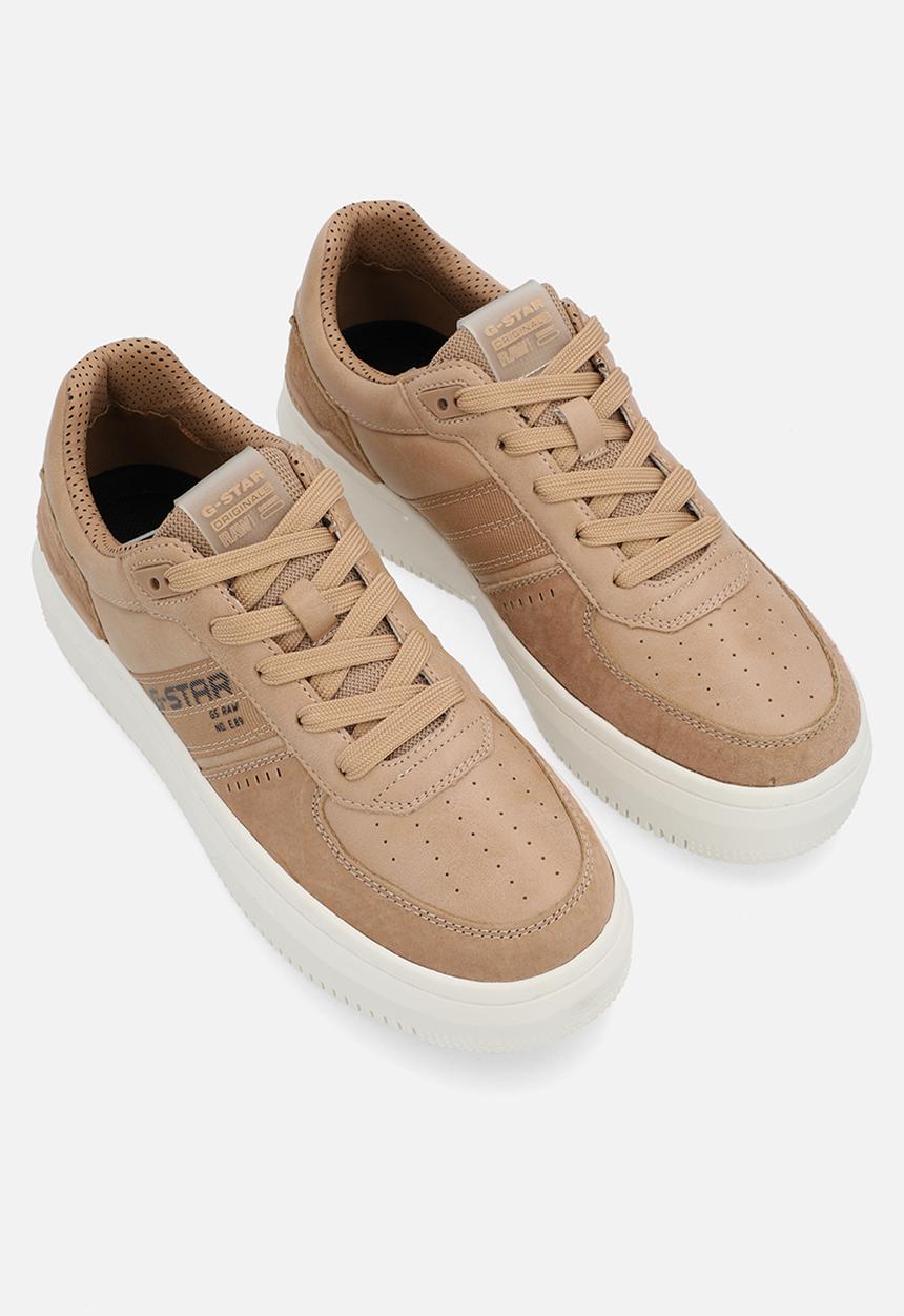 G-STAR - Eve Basic Leather Sneakers - Camel & Rose Gold 