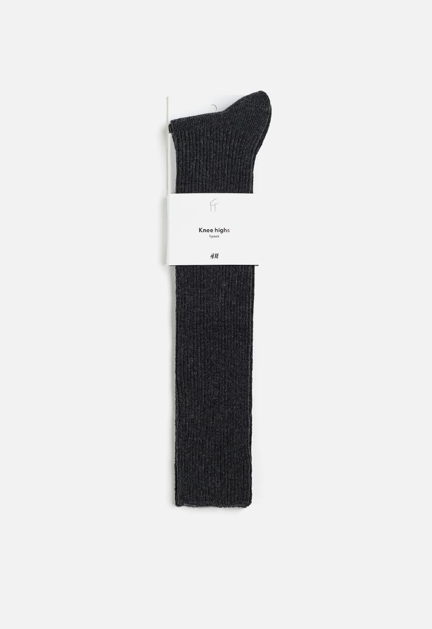 H&M - Knee socks - dark grey