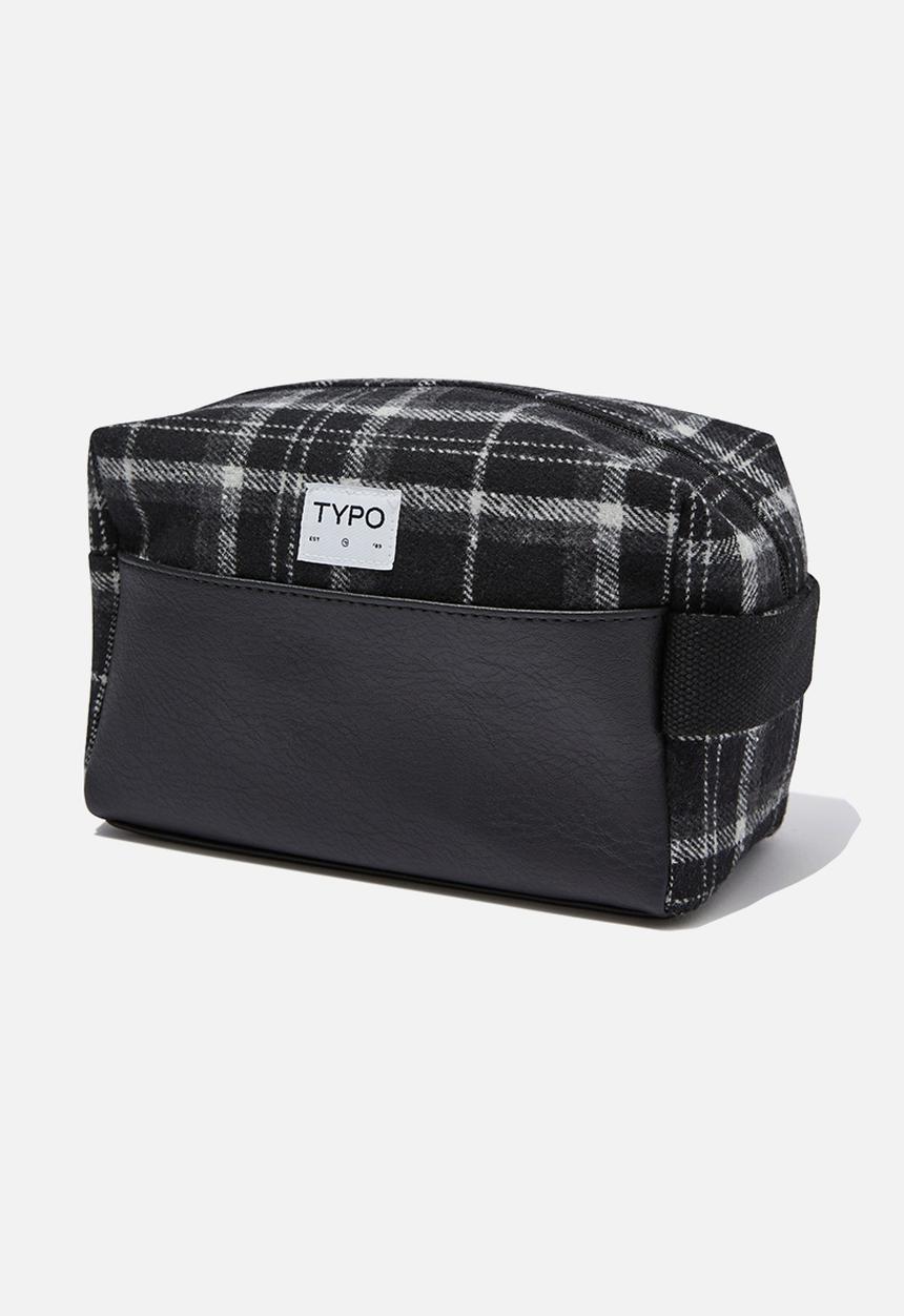 Typo - Explorer Wash Bag - Check / Black