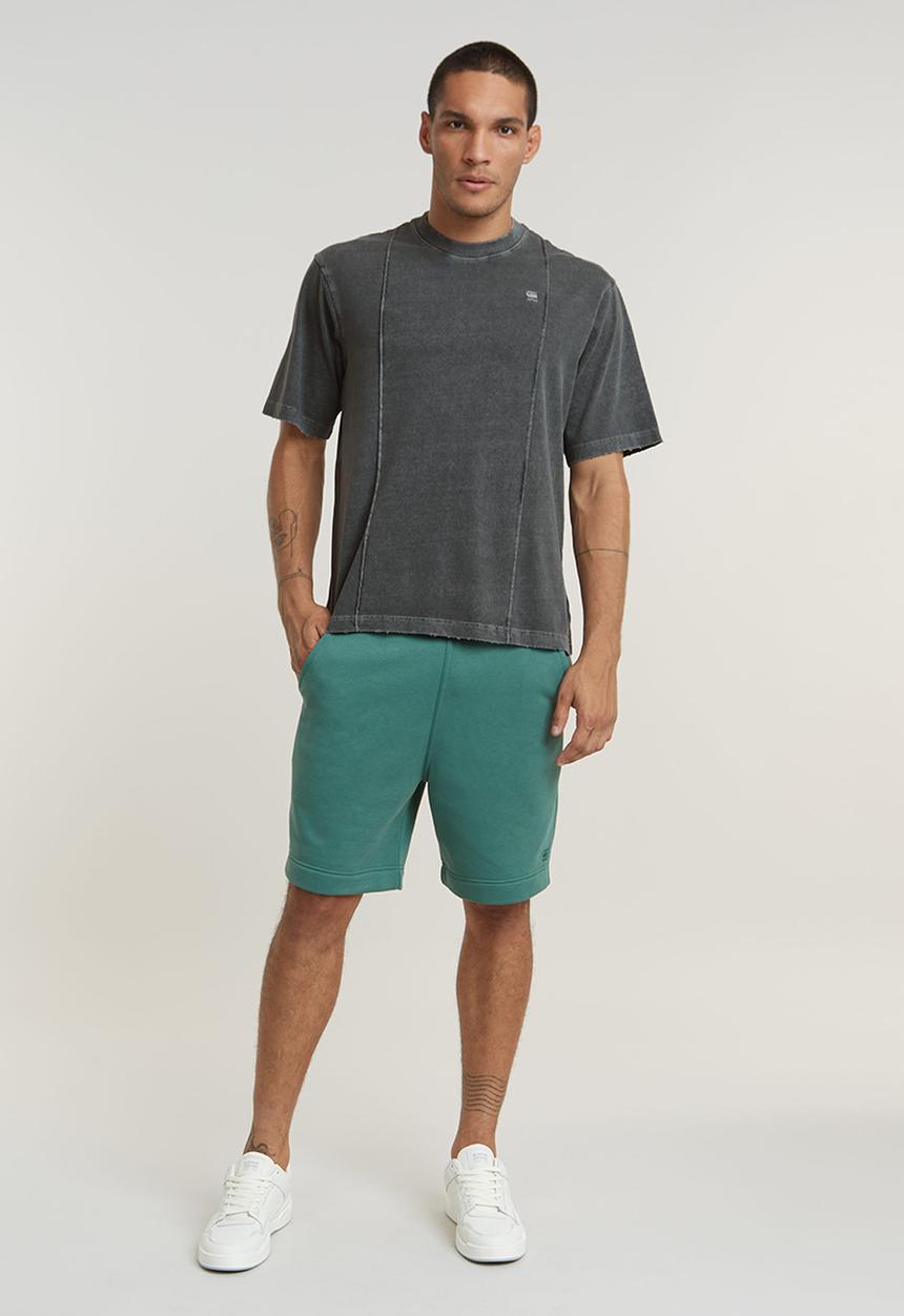G-STAR - Premium core sw short Pacior sweat r - blue spruce