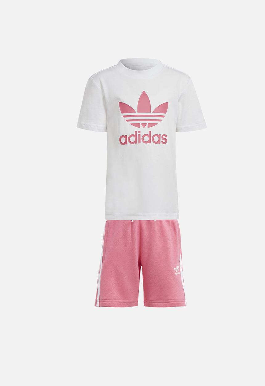 adidas Originals - Short Tee Set - Pink Fusion