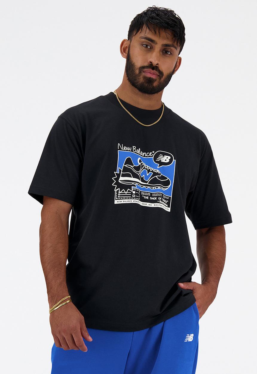New Balance  - New Balance Ad Tee - Black