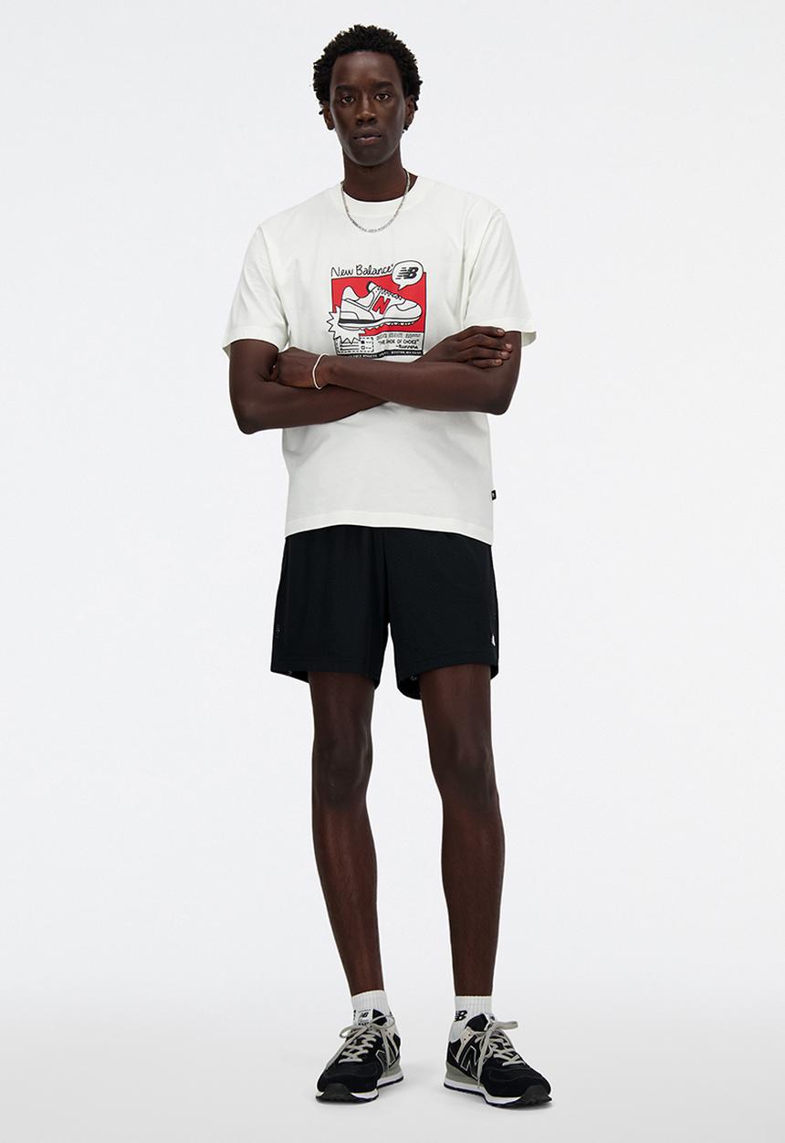New Balance  - New Balance Ad Tee - Sea Salt