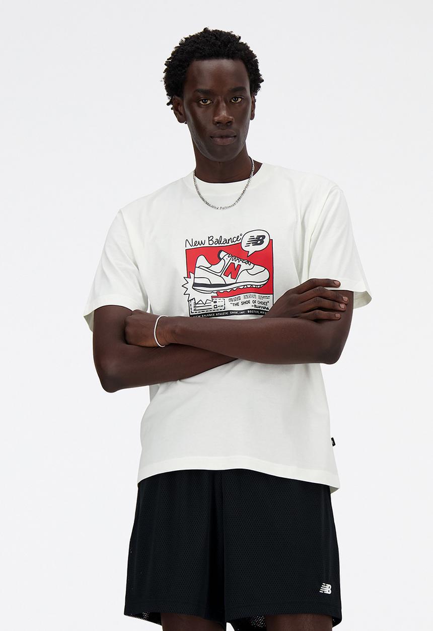 New Balance  - New Balance Ad Tee - Sea Salt