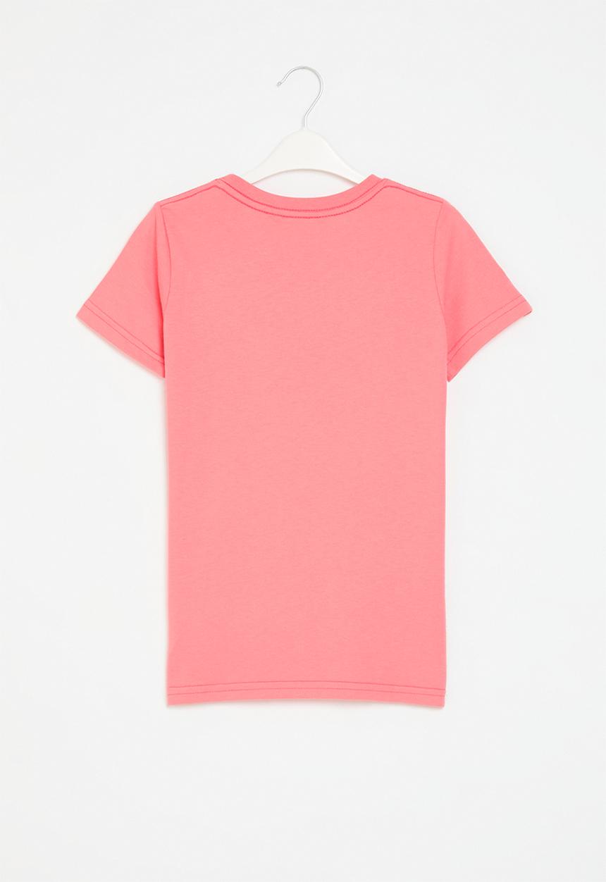 Salomon - Split logo short sleeve tee g - sunkist coral