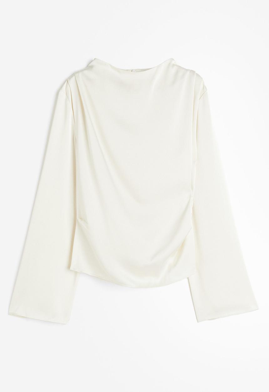 H&M - Satin blouse - white
