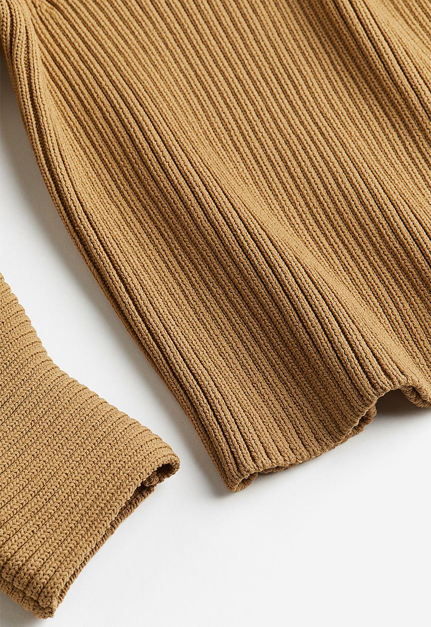 H&M - Rib-knit jumper - dark beige