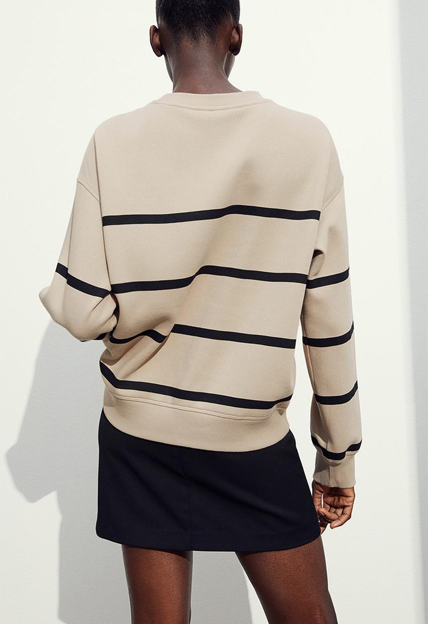 H&M - Sweatshirt - beige/striped