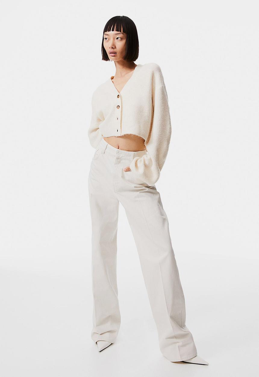 H&M - Short cardigan - cream