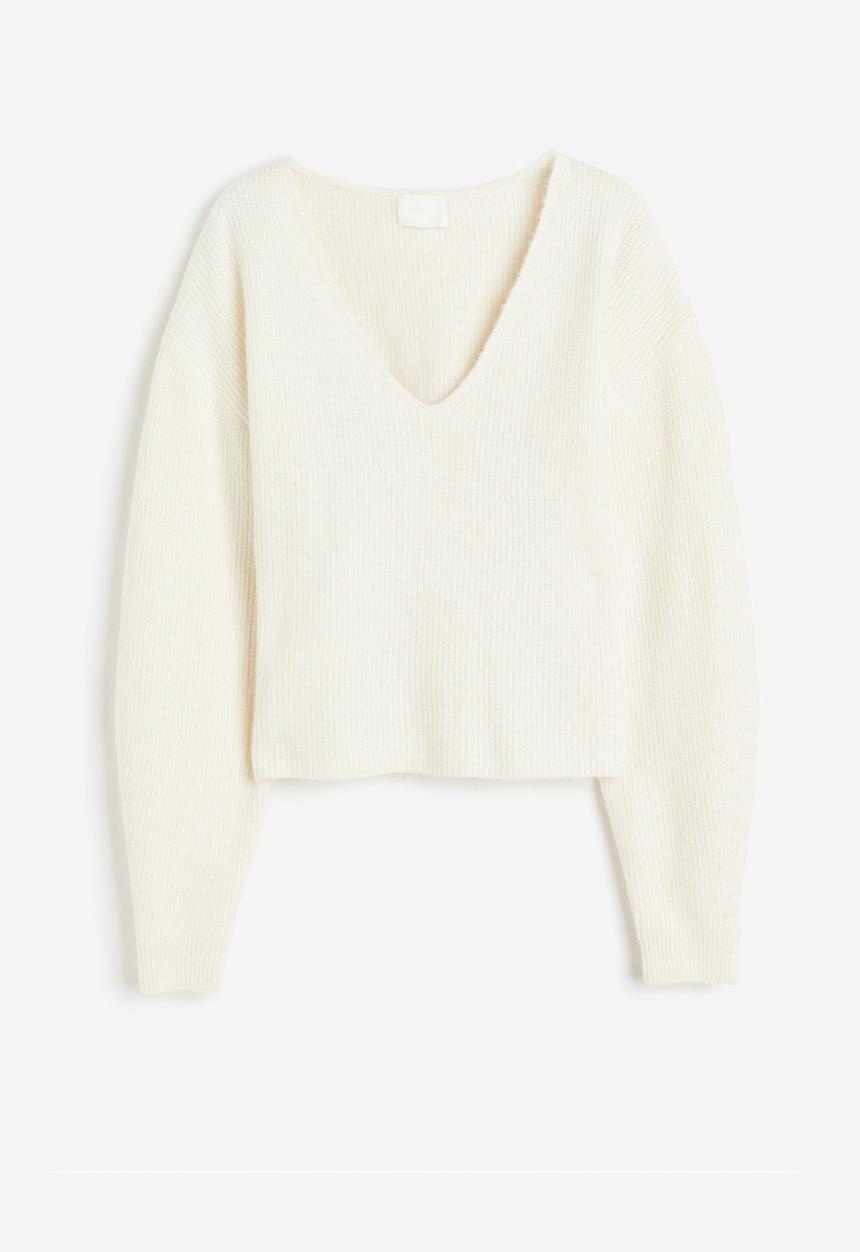H&M - V-neck jumper - cream