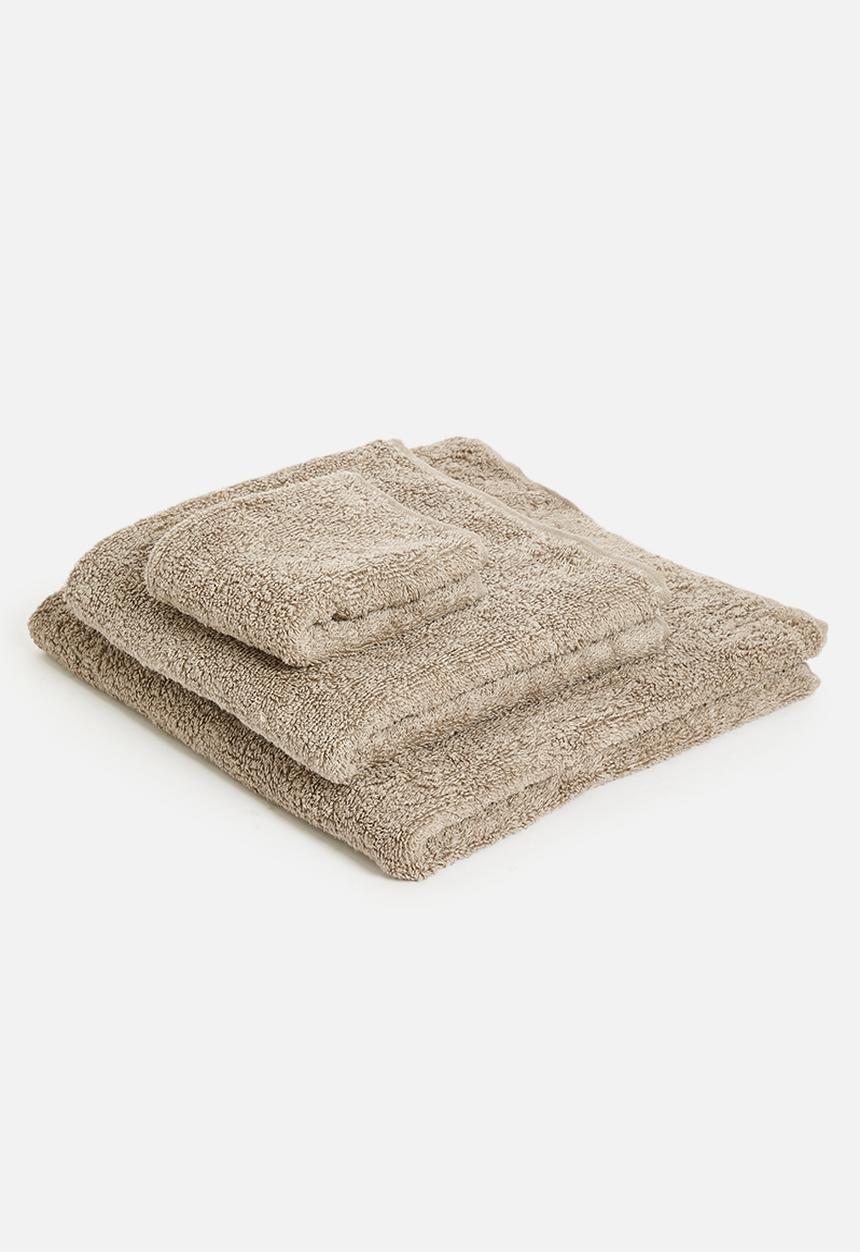 Bathroom Solutions - Lux towel set of 3 - taupe