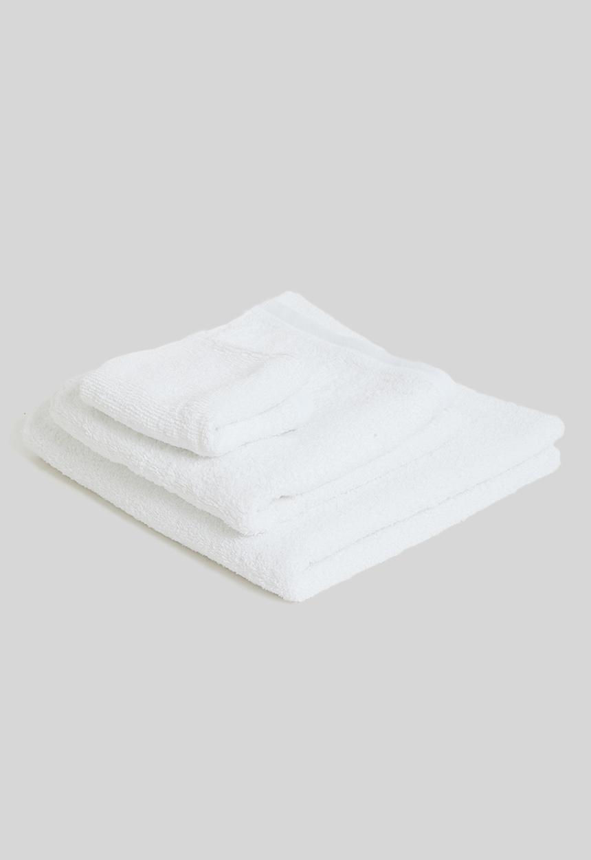 Bathroom Solutions - Lux towel set of 3 - white