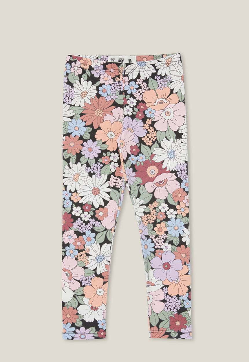 Cotton On - Huggie tights - phantom/quinn floral