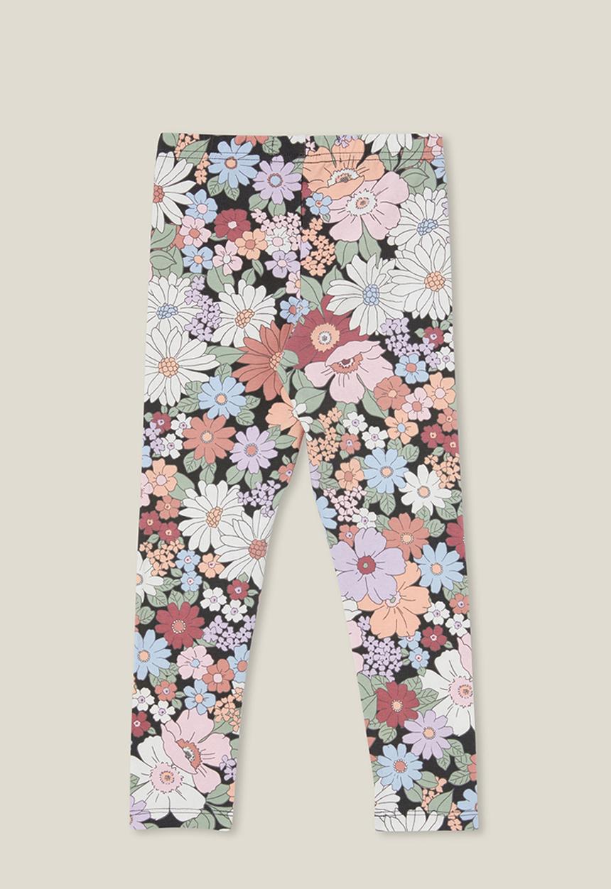 Cotton On - Huggie tights - phantom/quinn floral