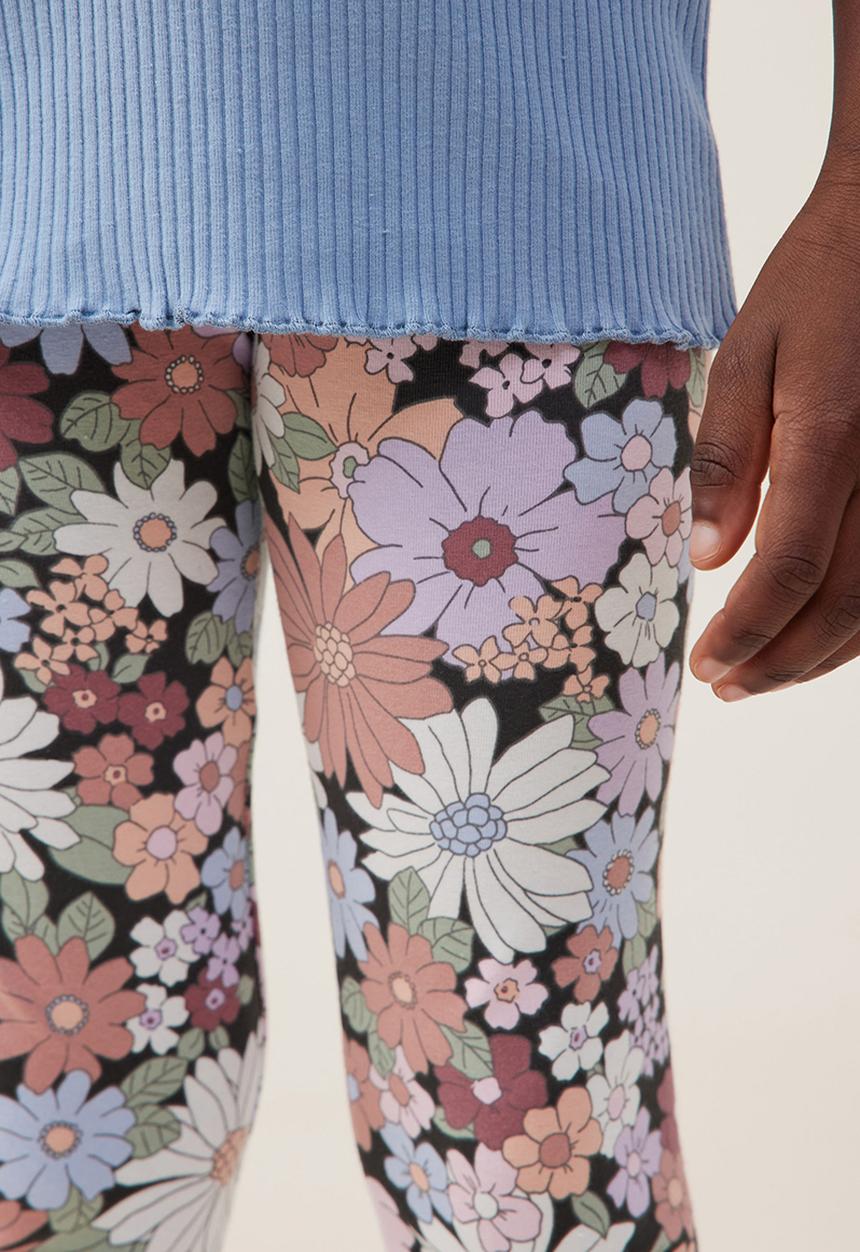 Cotton On - Huggie tights - phantom/quinn floral
