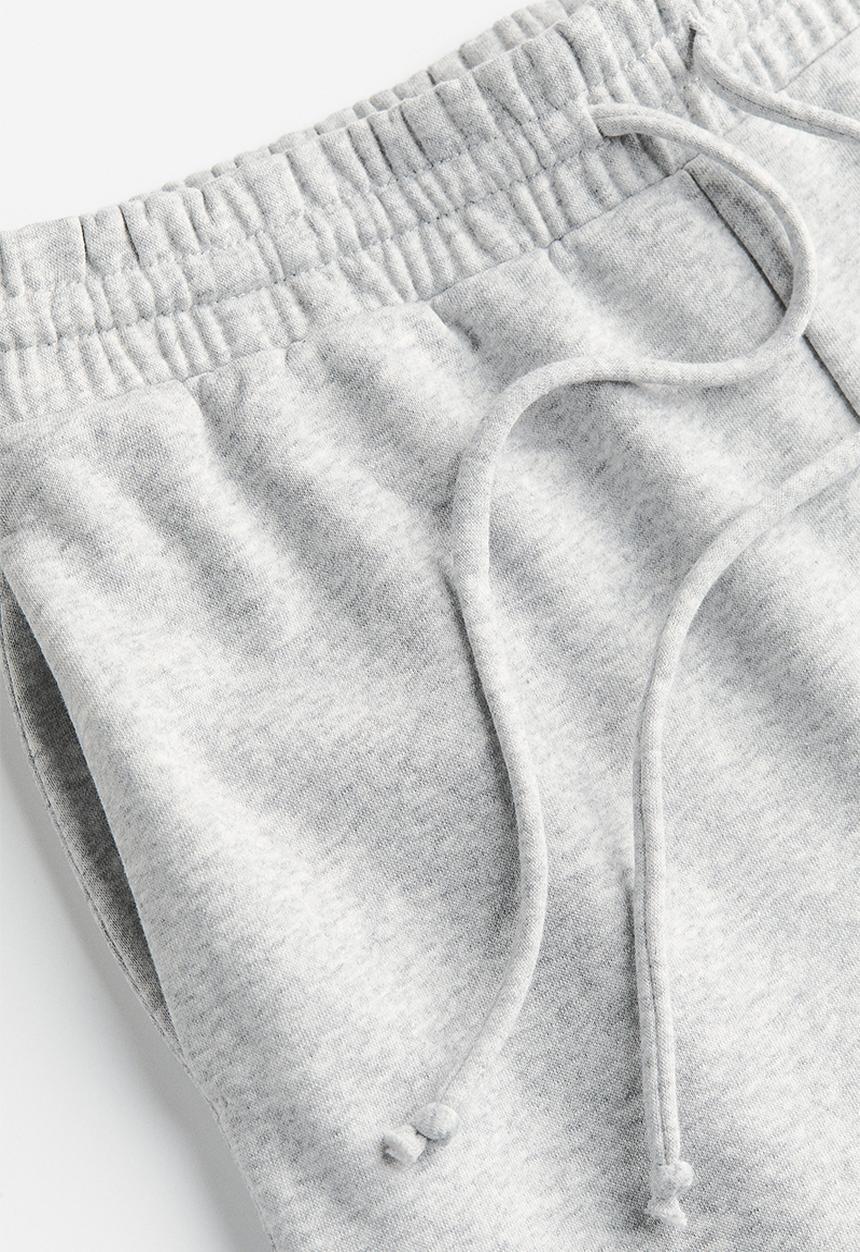 H&M - Wide sweatpants - light grey marl