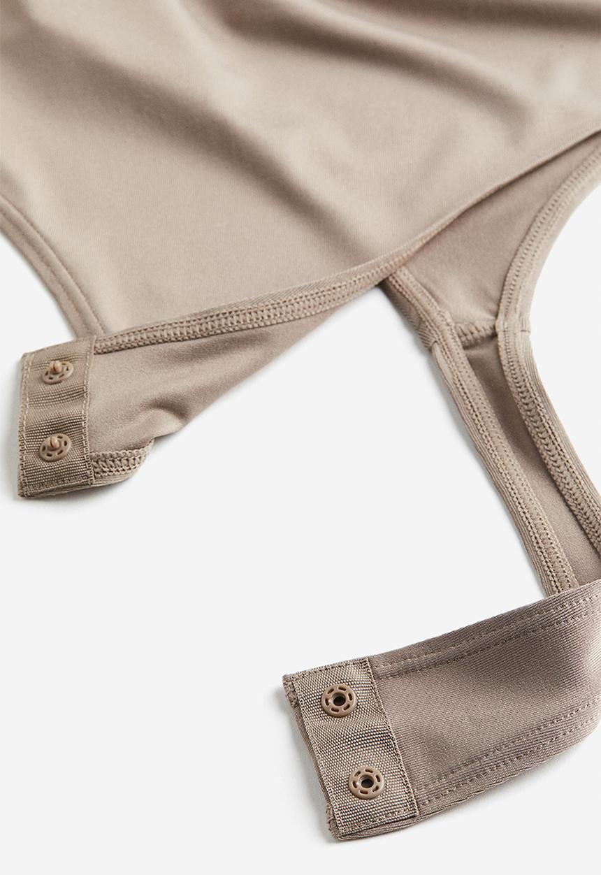 H&M - Turtleneck thong body - beige