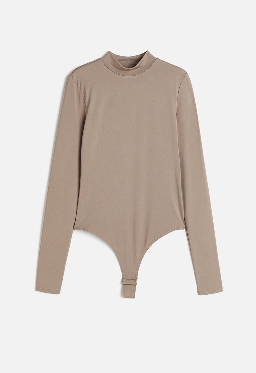 H&M - Turtleneck thong body - beige