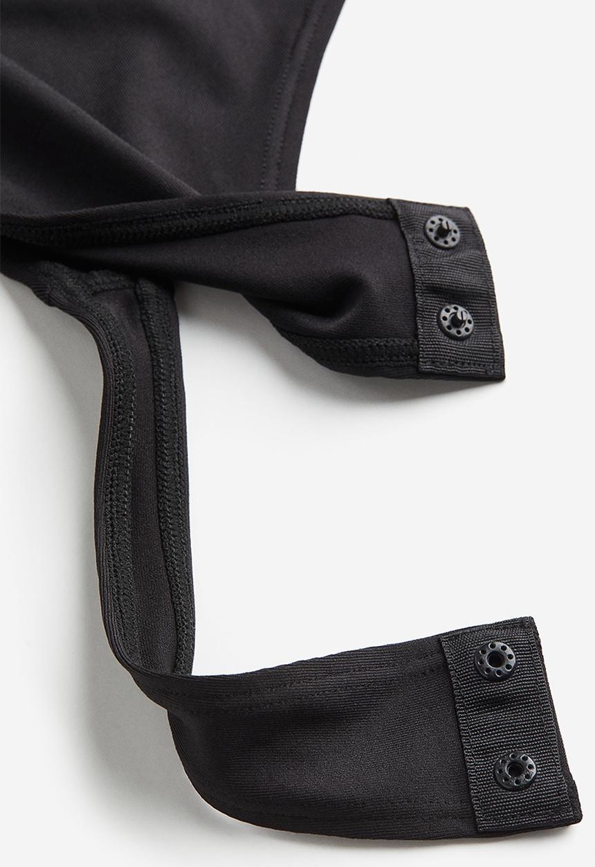 H&M - Turtleneck thong body - black