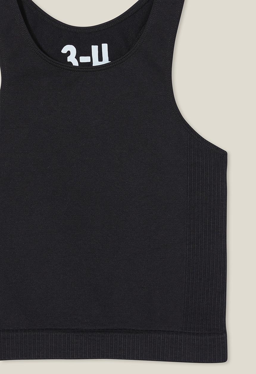 Cotton On - Kali seamless tank - black