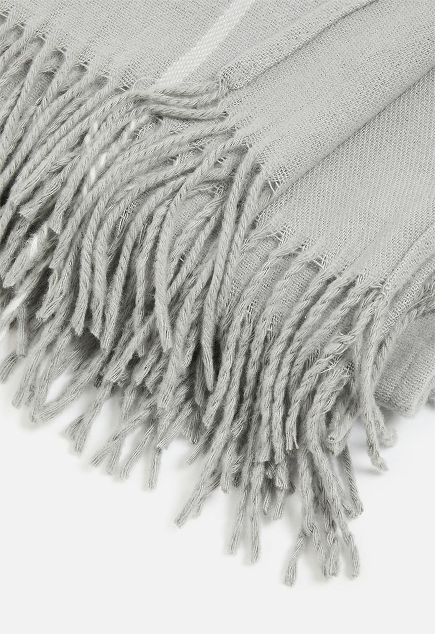 Sixth Floor - Grid Check Throw - Grey