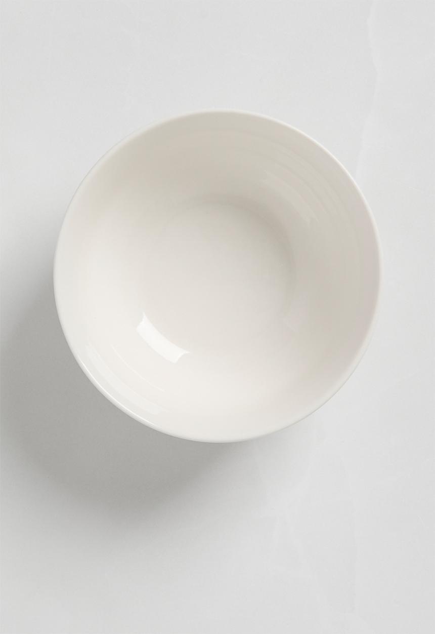 Sixth Floor - Lines cereal bowl set of 4 - White