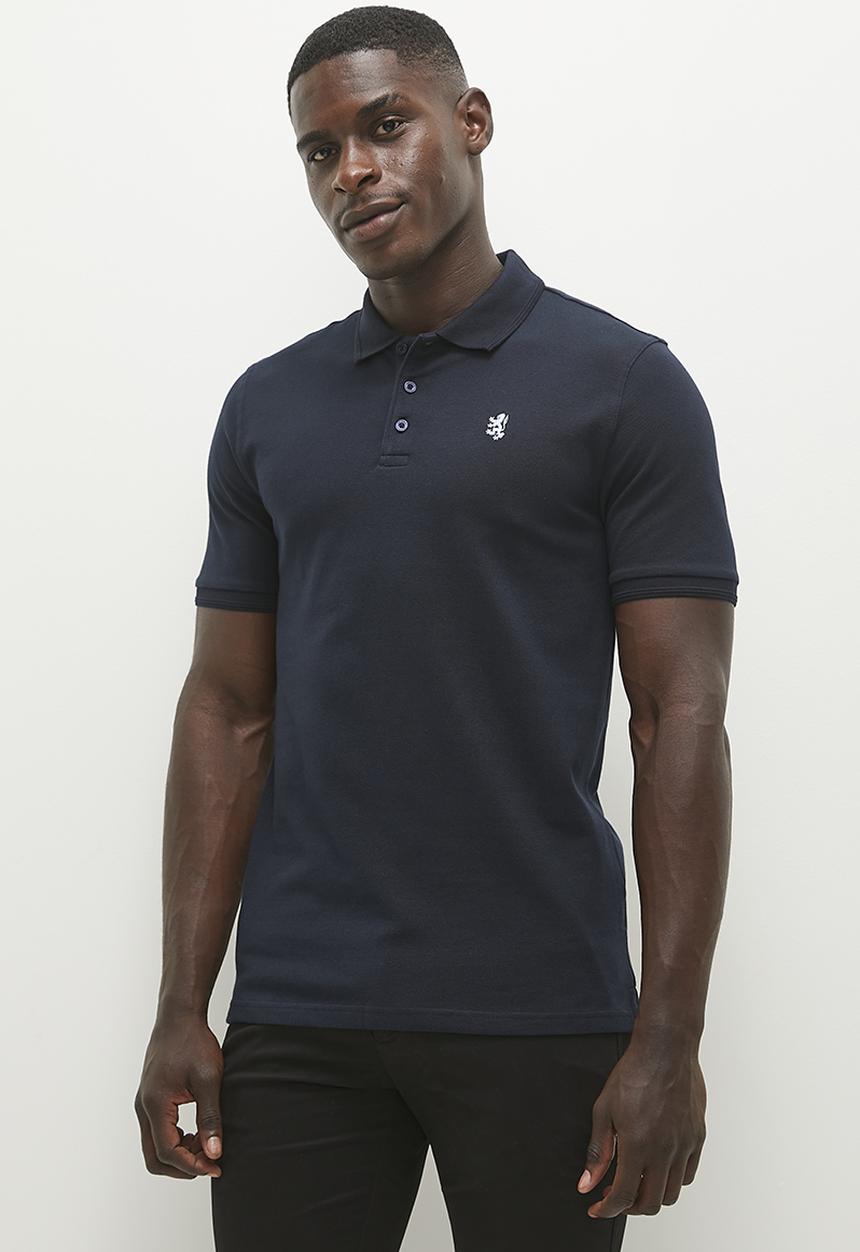 Pringle of Scotland - Pringle austyn pima pique golfer - navy