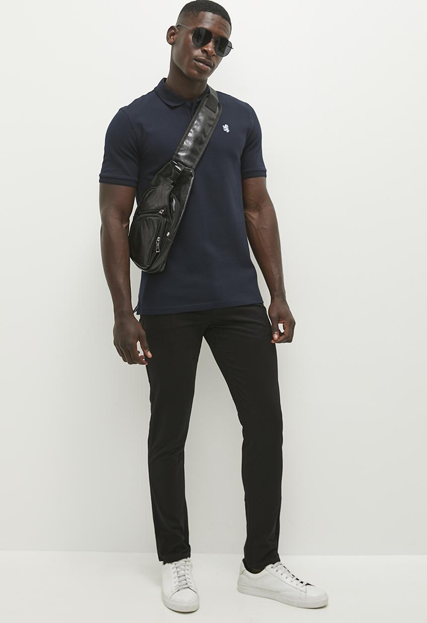 Pringle of Scotland - Pringle austyn pima pique golfer - navy