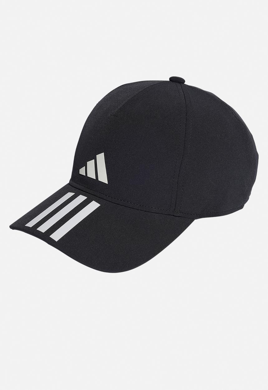 adidas Performance - 3-Stripes Aeroready Baseball Cap - Black & White