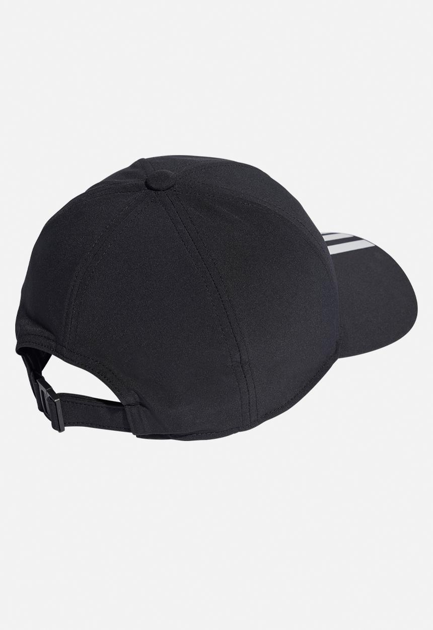 adidas Performance - 3-Stripes Aeroready Baseball Cap - Black & White